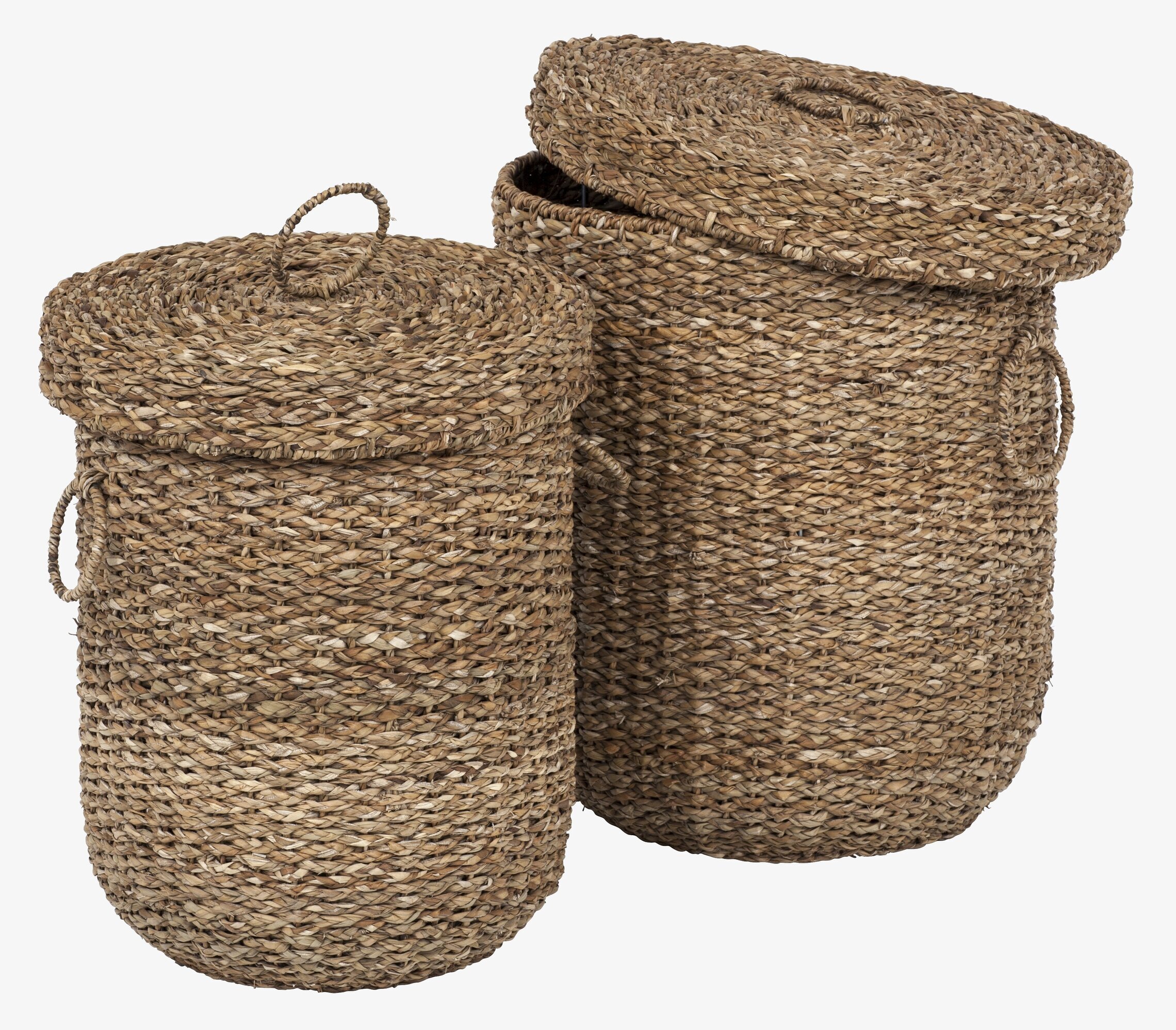 Tvättkorg Med Lock Sjögräs från Dixie i flätad sjögräs