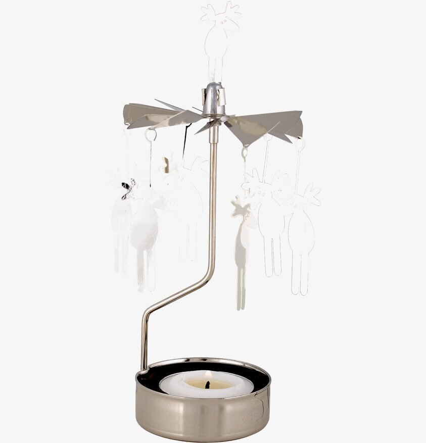 Änglaspel Älg från Pluto Produkter, silverfärgad med älgar