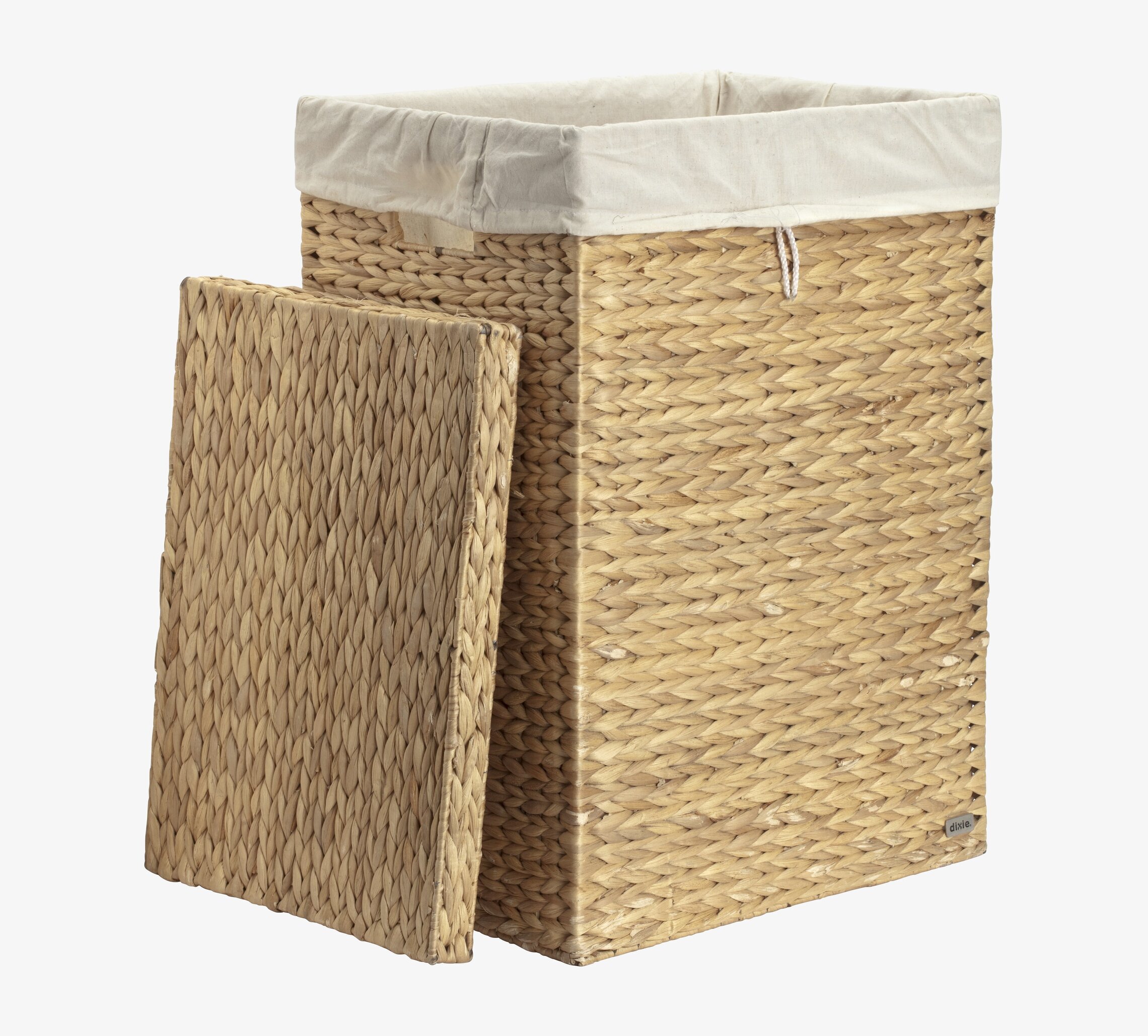 Tvättkorg Flätad Vattenhyacinth från Dixie i neutral miljö