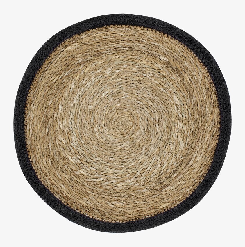 Bordstablett Emil Svart från Dixie, rund och elegant design