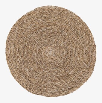 Bordstablett Emil Natur från Dixie i flätat naturmaterial