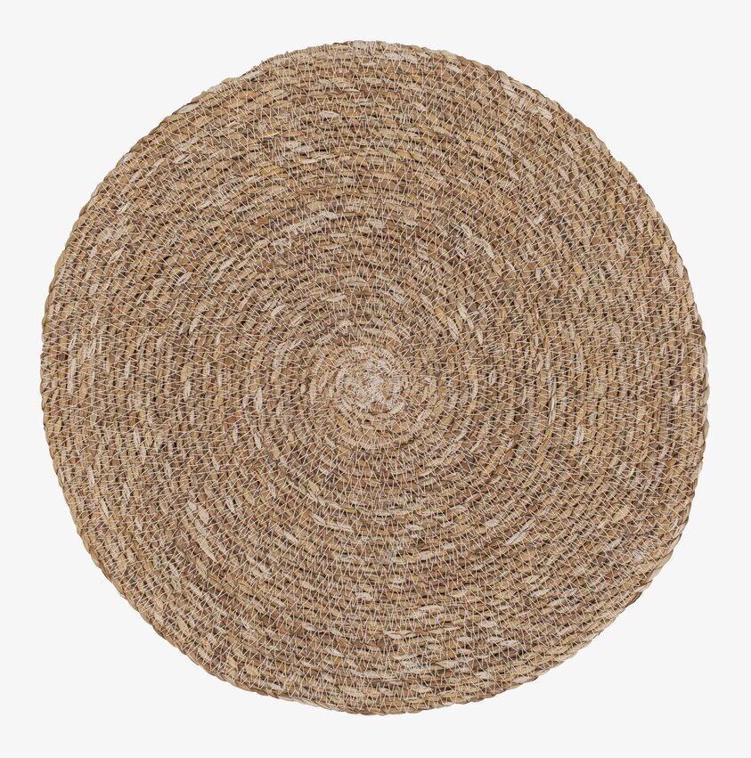 Bordstablett Emil Natur från Dixie i flätat naturmaterial