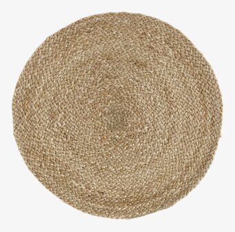 Bordstablett Braided Natur från Dixie, rund och flätad