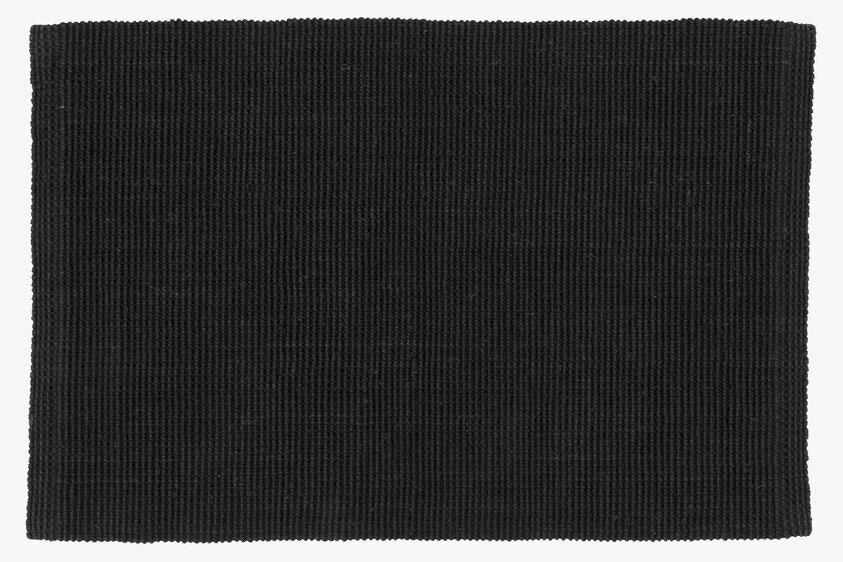 Dörrmatta Jute Fiona Black från Dixie i elegant svart färg