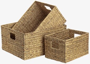 Förvaringskorg Braided Large Dixie Förvaringslådor och korgar Boxar Förvaringsboxar Porslinsboxar Trälådor Smyckesboxar i porslin Förvaringsbrickor Murstensformar