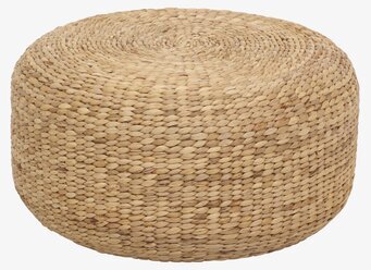Sittpuff Braided Natur från Dixie i flätat naturmaterial