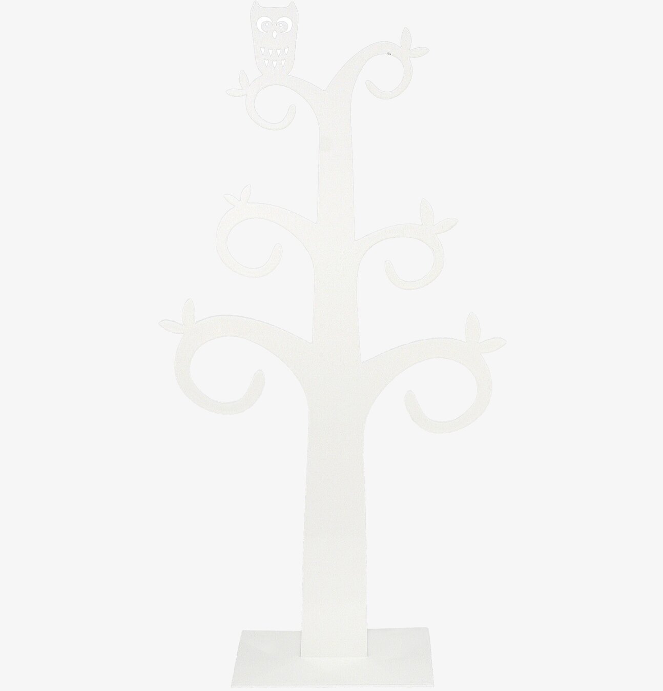 Smyckesträd Uggla vit från Pluto Produkter i vit metall