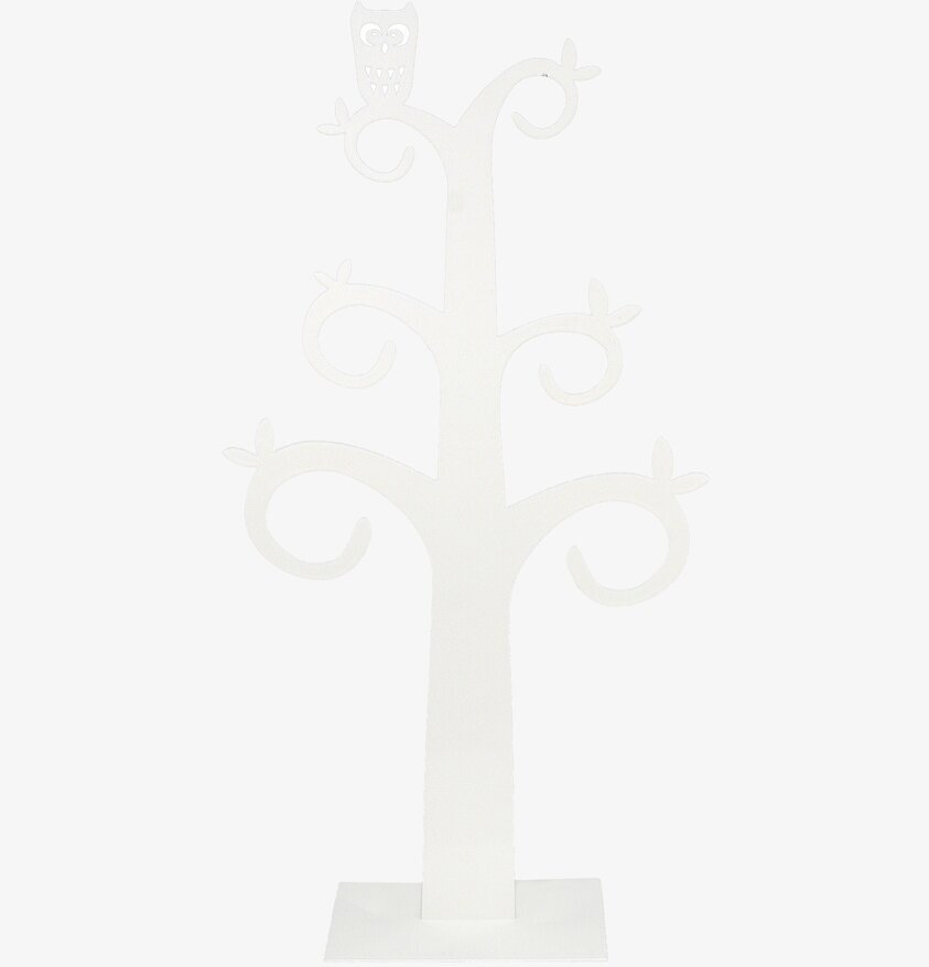 Smyckesträd Uggla vit från Pluto Produkter i vit metall