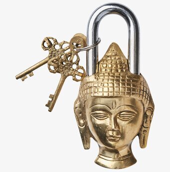 Loke Hänglås Mässing Buddha Affari Övrig prydnad/dekoration för inredning innemiljö