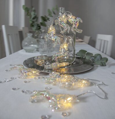 Ljusslinga Nacy Unicorn från Star Trading i glasflaska