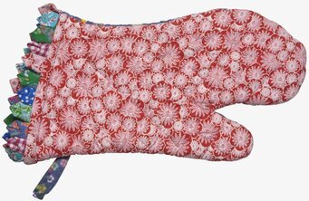 Rice Grytvante Origami Rosa/Lila med färgglatt blommönster