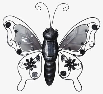 Solcellsdekoration Butterfly från Star Trading i metall