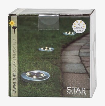 Solcellsljus 3-Pack Lawnlight Star Trading Övrig prydnad/dekoration för inredning utemiljö