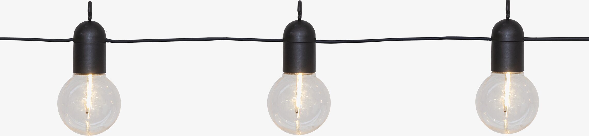 Ljusslinga Fiesta Klar från Star Trading med klara glödlampor