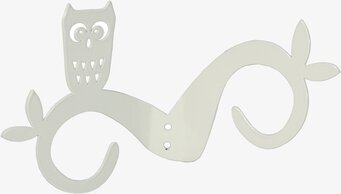 Hängare Uggla vit från Pluto Produkter mot ljus bakgrund