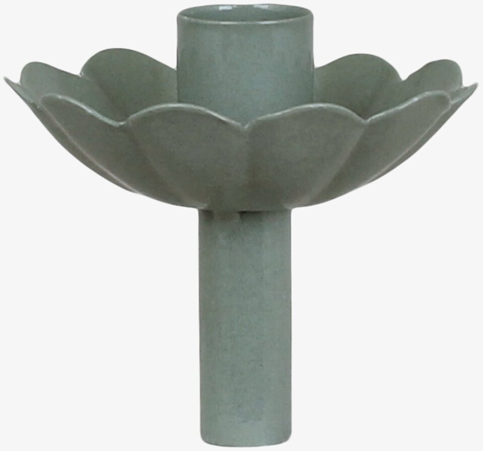 Ljushållare Flaska Ingrid Grön från Strömshaga i keramik