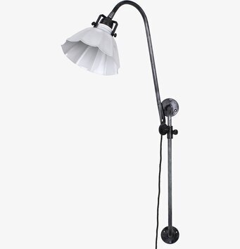 Vägglampa Margareta Antik Vit/Grafit från Strömshaga