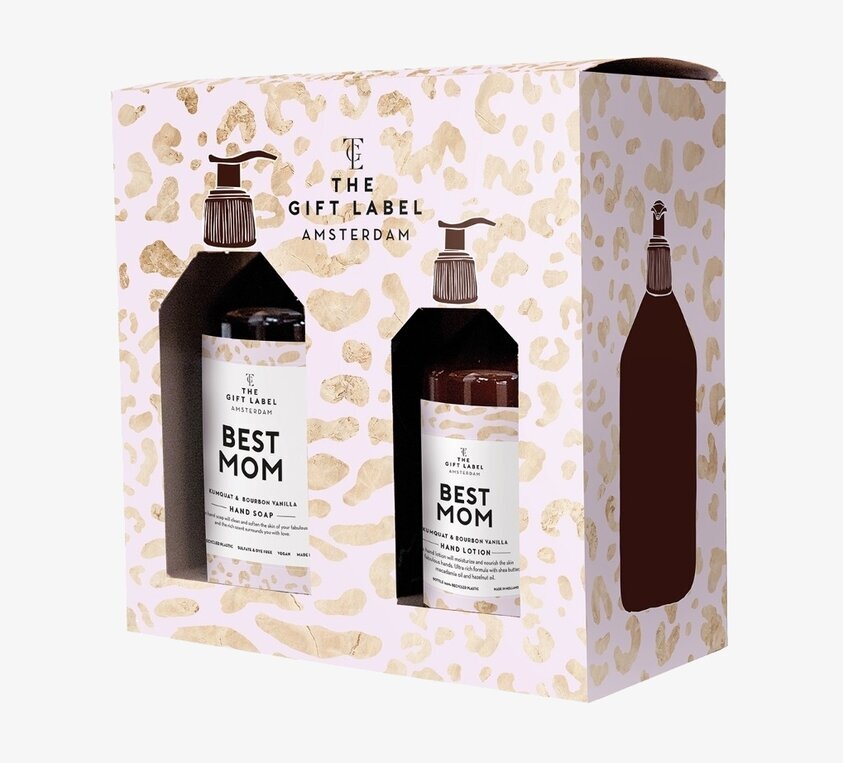 Giftbox - Best Mom från The Gift Label med två flaskor