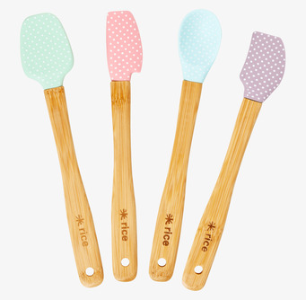 Köksredskap Silikon från Rice med färgglada silikonspetsar