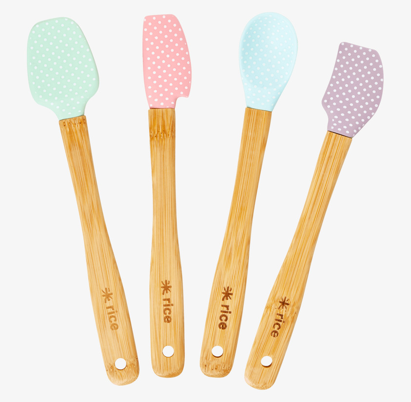 Köksredskap Silikon från Rice med färgglada silikonspetsar