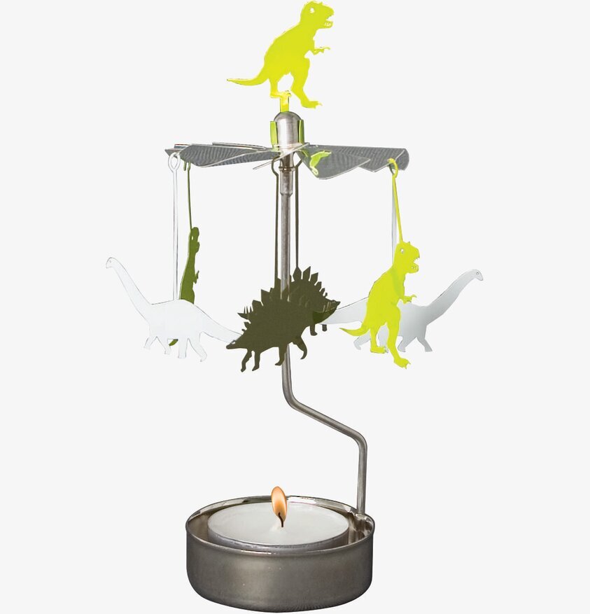 Änglaspel Dino från Pluto Produkter med roterande dinosaurier