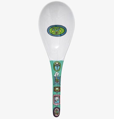 Salladssked från Rice med färgglatt och lekfullt mönster