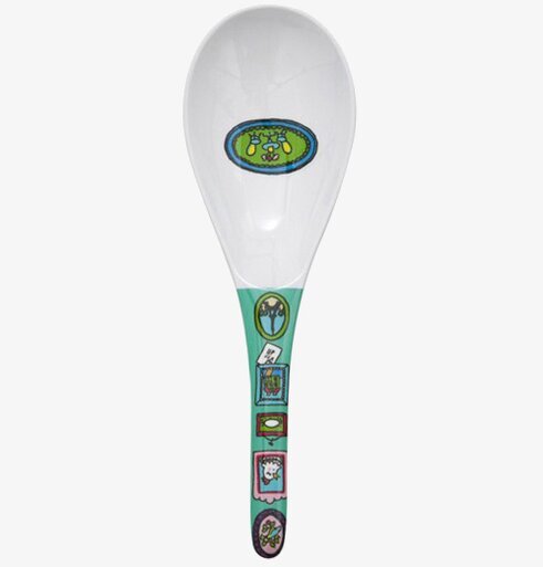 Salladssked från Rice med färgglatt och lekfullt mönster