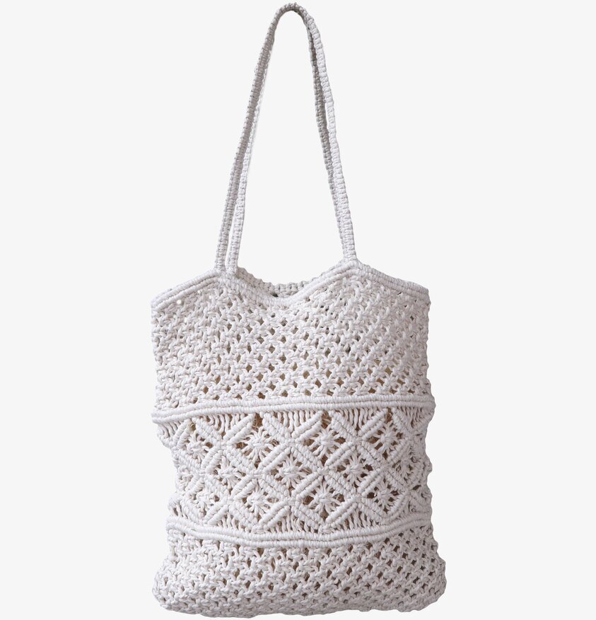 Virkad Väska Med Flätade Handtag från Chic Antique