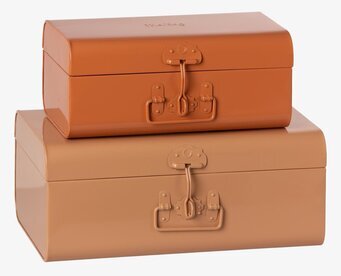 Koffert Powder & Rose Set/2 från Maileg i två storlekar