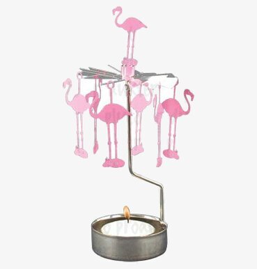 Änglaspel Flamingo från Pluto Produkter med snurrande flamingos