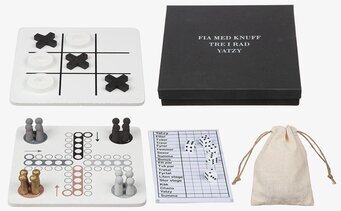 Sällskapsspel Set/3 från Different Design med tre spel