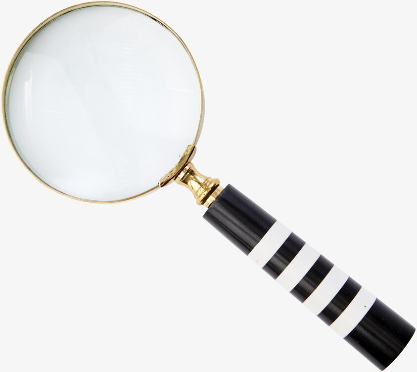 Globetrotter Förstoringsglas Svart från Affari med guldkant