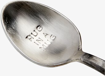 Odin Skedar Set/4 från Affari med inskriften HUG IN A MUG