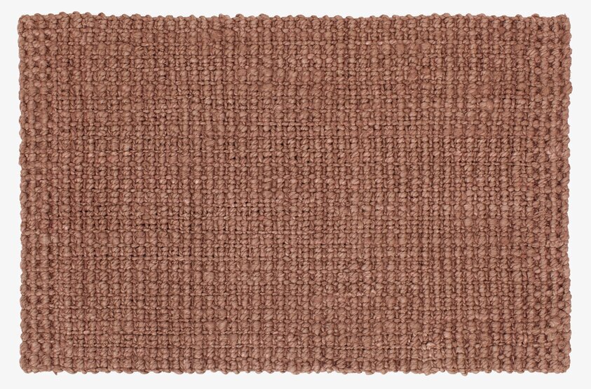 Dörrmatta Jute Old Rose från Dixie i rosaröd nyans