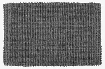 Dörrmatta Jute Lead Grey från Dixie i robust juteväv