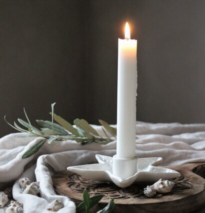 Ljushållare Sjöstjärna från Majas Cottage på träbricka