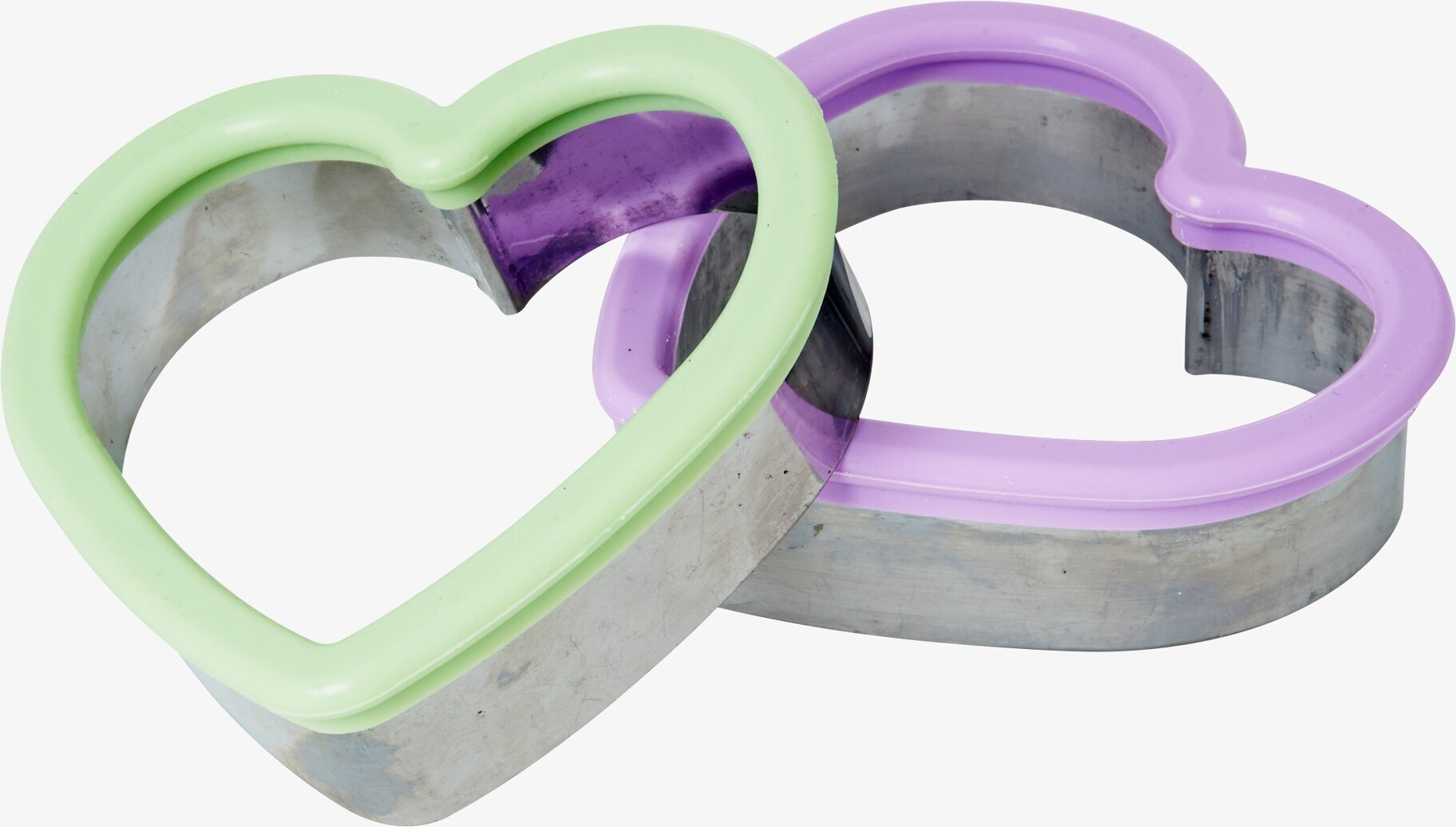 Brödskärare Hjärtform från Rice i pastellgrön och pastell-lila