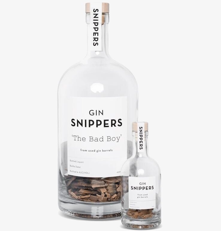 Snippers - The Bad Boy Gin från BOXinBAG, två glasflaskor
