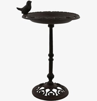 Fågelbad Large Brun från Miljögården i robust metall