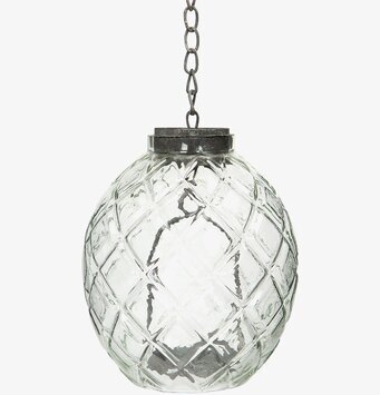 Bild av glaslykta med justerbar kedjeupphängning