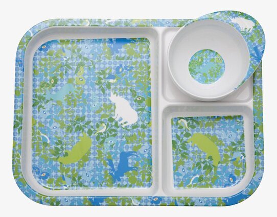 Barnset Vilda Djur från Rice med färgglada djurmönster