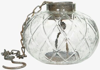 Bild av glaslykta med rustik och sofistikerad design