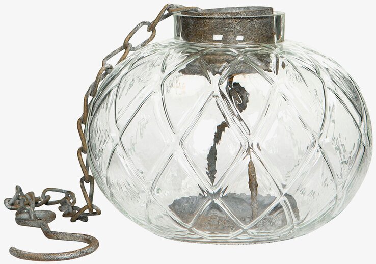 Glaslykta Luna Kedja från A Lot Decoration med metallkedja