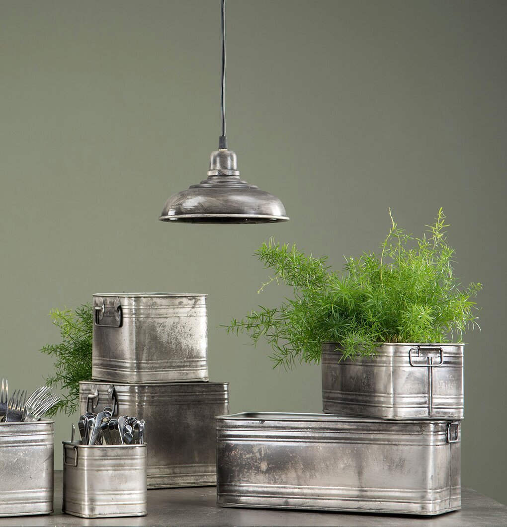 Kruka Kvadrat Cloudy/Rusty Set/3 från A Lot Decoration