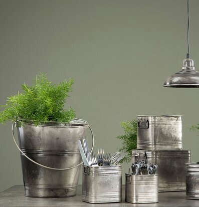 Hink Cloudy Rusty Kruka Kvadrat Cloudy/Rusty Set/3 Set/2 A Lot Decoration Krukor Örtkrukor Glaskrukor