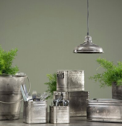 Kruka Kvadrat Cloudy Set/2 från A Lot Decoration på bord