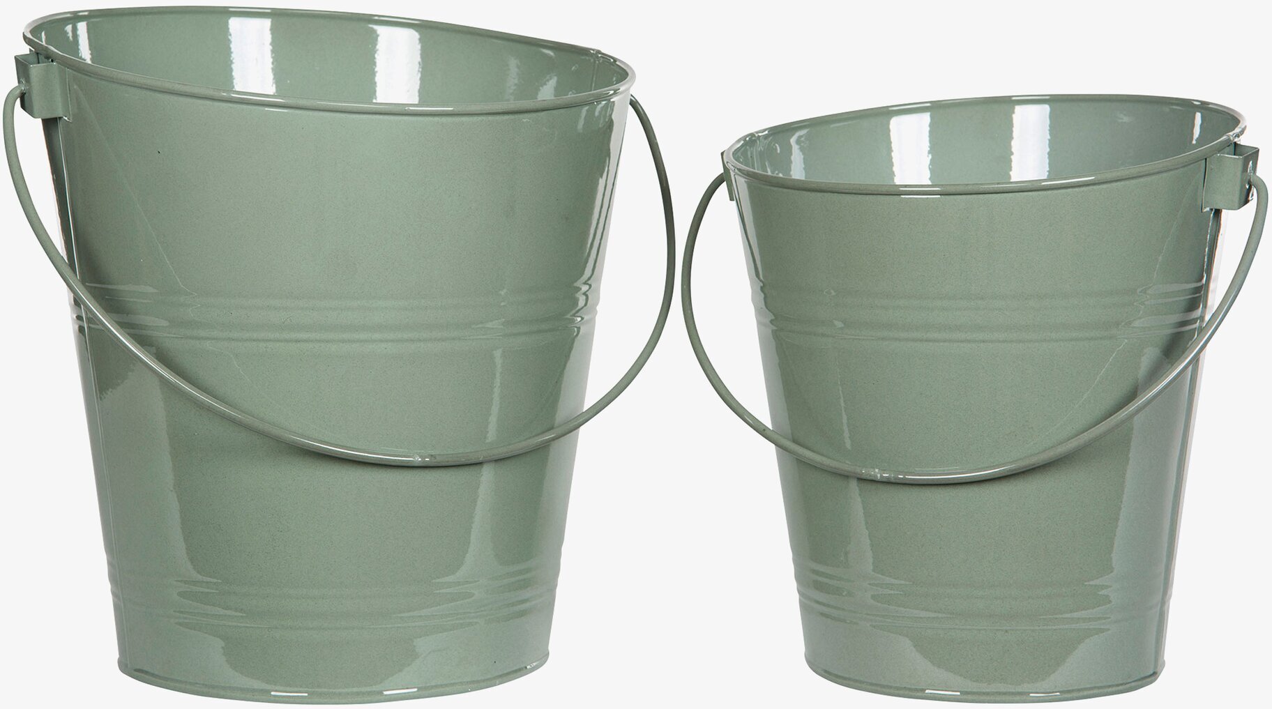 Hink Emalj Grön från A Lot Decoration mot vit bakgrund