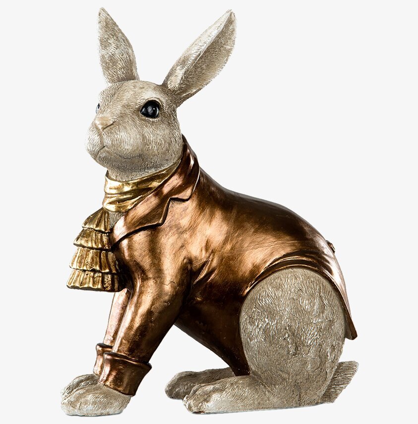 Kanin Brons Poly från A Lot Decoration, detaljerad figur