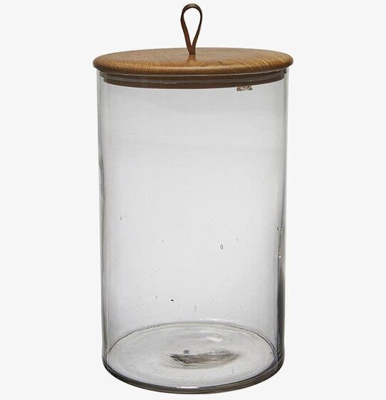 Glasburk Kuta Natur XL från Wikholm Form med trälock