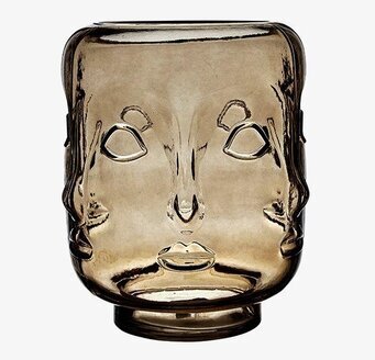 Ansikte Vas Rök Large från Wikholm Form med rökgrått glas